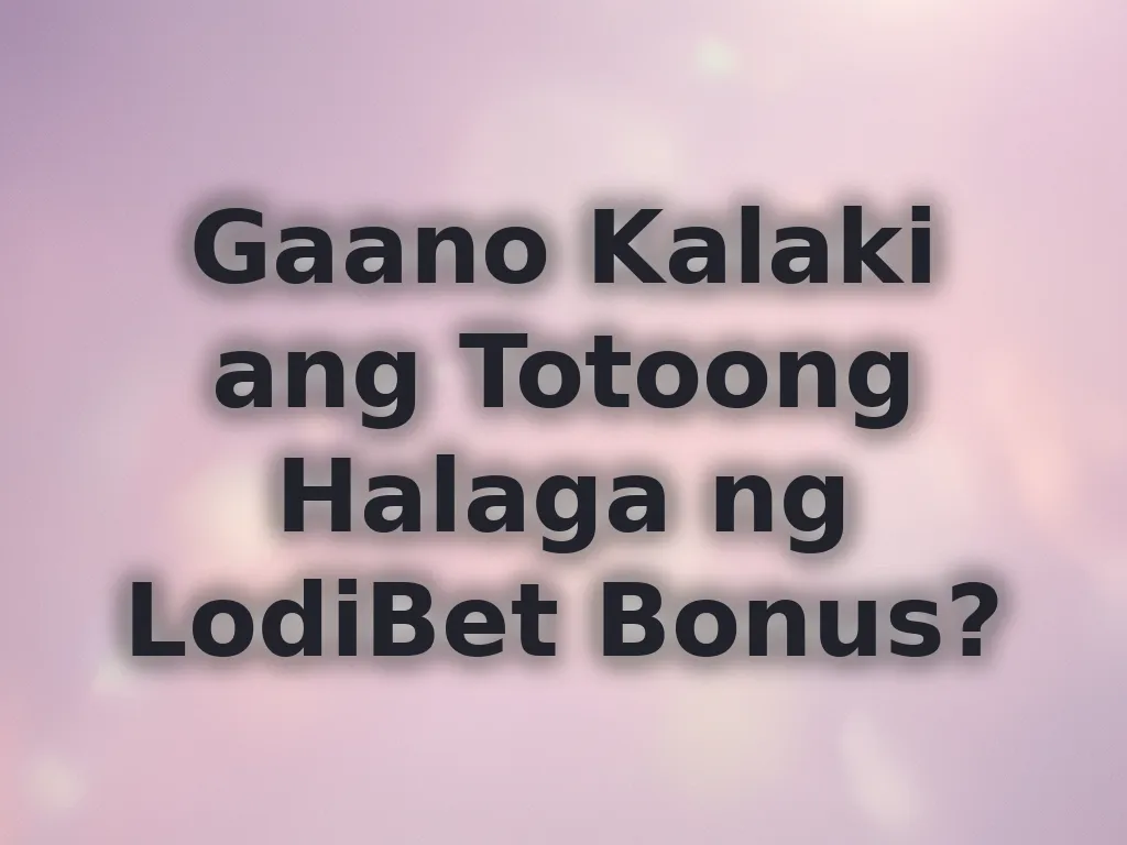 Kalkulasyon ng bonus